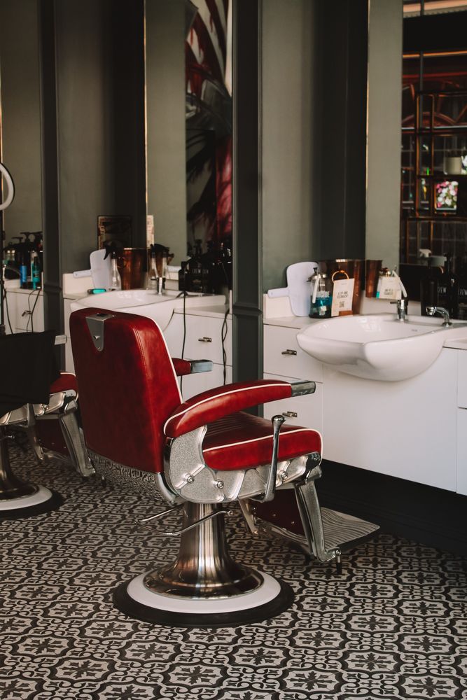 Sillón clásico de la barbería